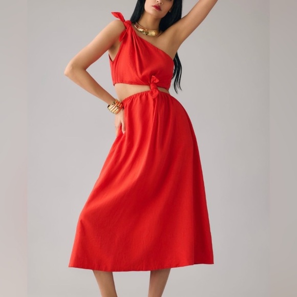 FARM Rio Dresses & Skirts - New FARM Rio Red Knot Midi Dress
